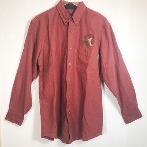 Vintage Woolrich Chamois Red‎ Rock Heather Button Shirt NWT